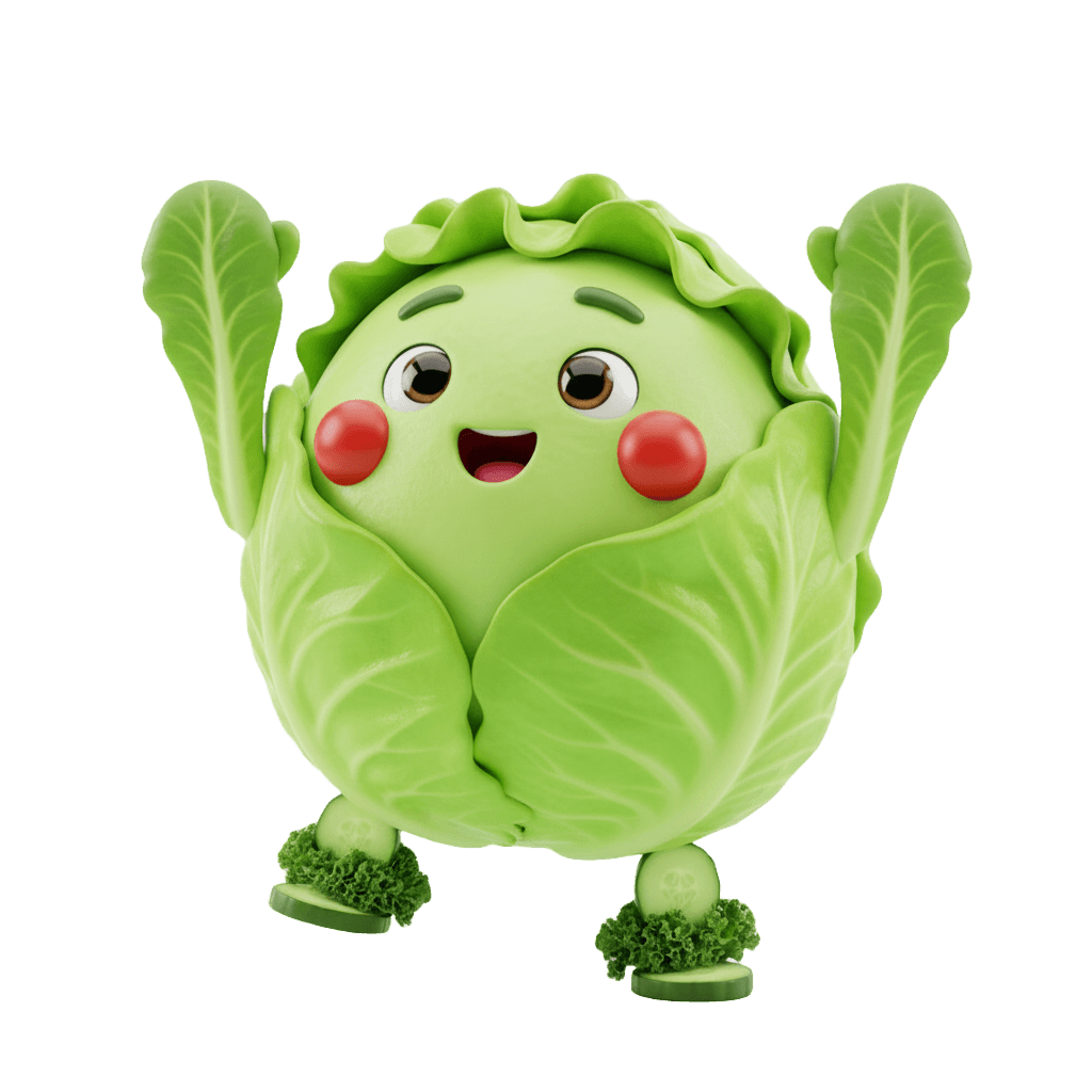 Friendly Salad Mascot